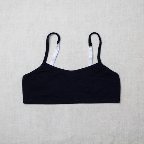 Navy Cotton Training Bra