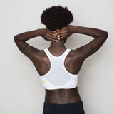 Girls White Sports Bra