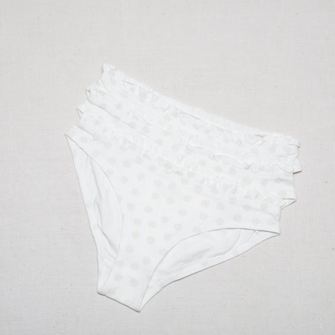 Pom Pom Underwear Bundle :: Coconut Dots