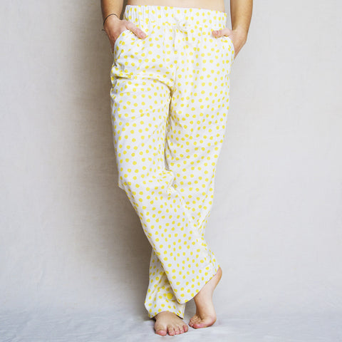 Kimbr Pant :: White Berry Dots