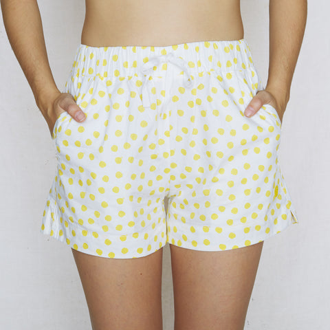 Joey Short :: White Berry Dots