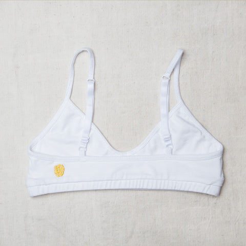 White Young Girls Bra